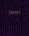 Graph Paper: Executive Style Composition Notebook - Deep Purple Alligator Skin Leather Style, Softcover - 7.5 x 9.25 - 100 pages (O Cover Image