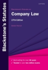 Blackstone's Statutes on Company Law By Derek French Cover Image