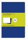 Moleskine Cahier Journal (Set of 3), Pocket, Plain, Indigo Blue, Soft Cover (3.5 x 5.5) (Cahier Journals) By Moleskine Cover Image