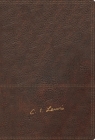 Reina Valera Revisada Biblia Reflexiones de C. S. Lewis, Leathersoft, Café, Interior a DOS Colores Cover Image