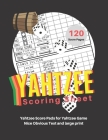 Yahtzee Scoring Sheet: V.30 Yahtzee Score Pads for Yahtzee Game Nice Obvious Text and Large Print Yahtzee Score Card 8.5*11 inch Cover Image