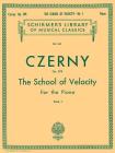 School of Velocity, Op. 299 - Book 1: Schirmer Library of Classics Volume 162 Piano Technique By Carl Czerny (Composer), Max Vogrich (Editor) Cover Image
