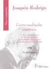 Cuatro Madrigales Amatorios for High Voice and Orchestra - Score By Joaquin Rodrigo (Composer) Cover Image
