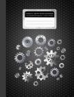 Isometric Graph Paper Notebook: Gears Mechanisms 3D Drawing 1/4 Inch Equilateral Triangle 120 Pages 8.5 X 11 Inches By Michelia Creations Cover Image