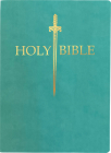 KJV Sword Bible, Large Print, Coastal Blue Ultrasoft: (Red Letter, Teal, 1611 Version) By Whitaker House Cover Image