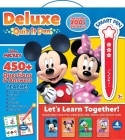 Disney Junior Mickey Mouse Clubhouse: Deluxe Quiz It Pen Let's Learn Together Sound Book Set: Let's Learn Together! [With Battery] By Pi Kids, The Disney Storybook Art Team (Illustrator) Cover Image