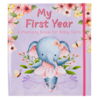 With Love My First Year a Memory Book for Baby Girls Purple Keepsake Photo Book Cover Image