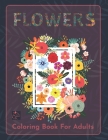 Flowers Coloring book for adults: Complex and detailed floristic designs by Raz McOvoo (Coloring Books) Cover Image