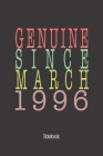 Genuine Since March 1996: Notebook Cover Image