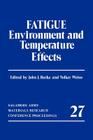 Fatigue: Environment and Temperature Effects (Sagamore Army Materials Research Conference Proceedings #27) Cover Image