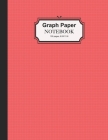Graph Paper Notebook: Quad Rule 5x5 per Inch Composition Page Bound Comp Book, Grid Paper for Math, Science and Chemistry Student, RED Cover Cover Image