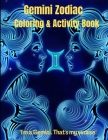 Gemini Zodiac Coloring & Activity Book: Horoscope Activity Book By Melinda Read Cover Image