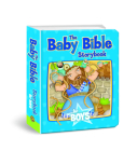 The Baby Bible Storybook for Boys (The Baby Bible Series) By Robin Currie, Constanza Basaluzzo (Illustrator) Cover Image