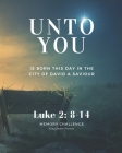 Luke 2: 8-14 Unto You: Bible Memorization Study Guide in King James 8x10 Cover Image