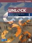 Unlock Level 1 Reading and Writing Skills Teacher's Book with DVD By Andrew Scott Cover Image