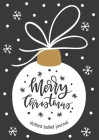 Merry Christmas Dotted Bullet Journal: Cheaper and More Useful than a Card! (White Ornament) Medium A5 - 5.83X8.27 By Blank Classic Cover Image