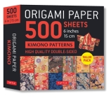 Origami Paper 500 Sheets Kimono Flowers 6 (15 CM) By Tuttle Studio (Editor) Cover Image