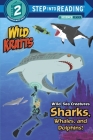 Wild Sea Creatures: Sharks, Whales and Dolphins! (Wild Kratts) (Step into Reading) Cover Image