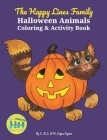 The Happy Lines Family Halloween Animals Coloring & Activity Book Cover Image