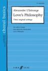 Love's Philosophy: Three Songs of Love (Faber Edition: Choral Basics) Cover Image