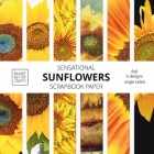 Sensational Sunflowers Scrapbook Paper: 8x8 Designer Floral Patterns for Decorative Art, DIY Projects, Homemade Crafts, Cool Art Designs By Make Better Crafts Cover Image