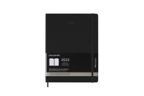 Moleskine 2023 Professional Vertical Weekly Planner, 12M, Extra Large, Black, Hard Cover (7.5 x 10) Cover Image