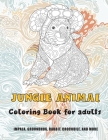 Jungle Animal - Coloring Book for adults - Impala, Groundhog, Rabbit, Crocodile, and more Cover Image