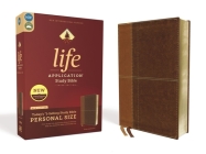 Niv, Life Application Study Bible, Third Edition, Personal Size, Leathersoft, Brown, Red Letter Edition By Zondervan Cover Image