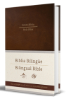 Biblia Bilingüe Español-Inglés RVR 1960 / ESV tamaño grande, letra grande, tapa dura marrón / Bilingual Bible Spanish-English, RVR 1960 / ESV Large Size Cover Image