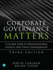 Corporate Governance Matters By David Larcker, Brian Tayan Cover Image