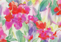 Watercolor Petals Note Cards Cover Image