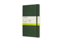 Moleskine Notebook, Large, Plain, Myrtle Green, Soft Cover (5 x 8.25) By Moleskine Cover Image