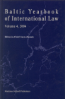 Baltic Yearbook of International Law, Volume 4 (2004) Cover Image