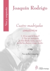 Cuatro Madrigales Amatorios for Medium Voice and Orchestra Score By Joaquin Rodrigo (Composer) Cover Image