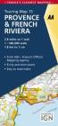 Provence & French Riviera Touring Map (AA Road Map France) By AA Publishing Cover Image