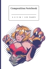 Composition Notebook: Anime Cat Girl College Ruled Notebook By Party Peeps Cover Image