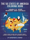 The 50 States of America Coloring Book Cover Image