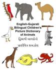 English-Gujarati Bilingual Children's Picture Dictionary of Animals Cover Image