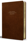 Biblia Bilingüe Reina Valera 1960/ESV Tamaño grande letra grande piel marrón Cover Image