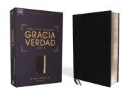 Nbla Biblia de Estudio Gracia Y Verdad, Piel Fabricada, Negro, Interior a DOS Colores Cover Image