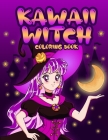 Kawaii Witch Coloring Book: Wicca Coloring Book for Adults and Kids Cover Image