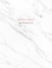 Graph Paper Notebook: Soft White Marble - 8.5 x 11 - 5 x 5 Squares per inch - 100 Quad Ruled Pages - Cute Graph Paper Composition Notebook f Cover Image