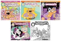 Supercats Boxed Set of 5 By Caleb Thusat, Angela Oddling (Illustrator) Cover Image