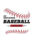 100 High School Baseball Scorecards: 100 Scoring Sheets For Baseball and Softball Games By Jose Waterhouse Cover Image