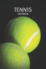 Tennis Notebook: Game Stats Score Notes Keeper Tennis Player Gift Notebook By Lucky Sloth Publishing Cover Image