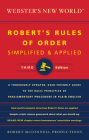 Webster's New World Robert's Rules Of Order Simplified And Applied, Third Ed. Cover Image