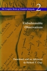 Unfashionable Observations: Volume 2 (Complete Works of Friedrich Nietzsche #2) Cover Image