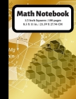 Math Notebook: 1/2 inch Square Graph Paper for Students and Kids, 100 Sheets (Large, 8.5 x 11) By Graph Paper Notebooks Cover Image