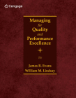 Managing for Quality and Performance Excellence By James Evans, William Lindsay Cover Image