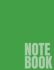 Notebook: Sea Green Wide Ruled 8.5 x 11 (100 Pages) By Simple Wide Ruled Notebooks Cover Image